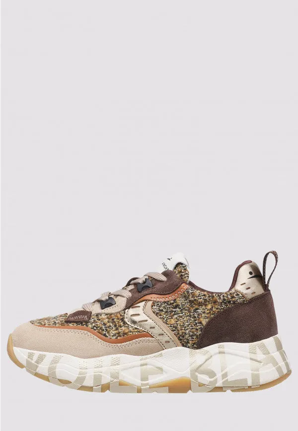 Voile Blanche Club 105 sneakers donna beige/marrone suede