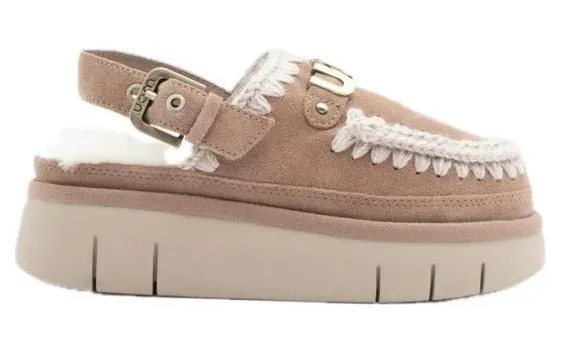 Mou Bounce FW531026A Sabot Donna Pink Brown Camoscio
