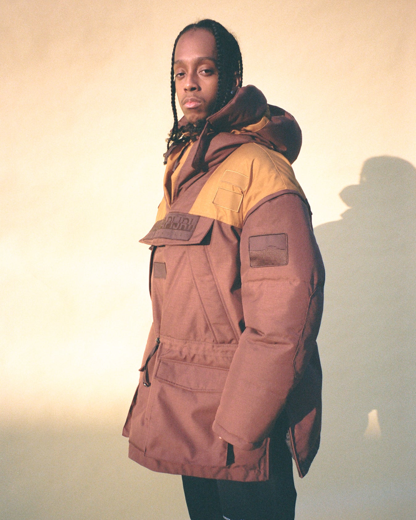 Martine Rose Skidoo Common Anorak giacca chocolate oversize