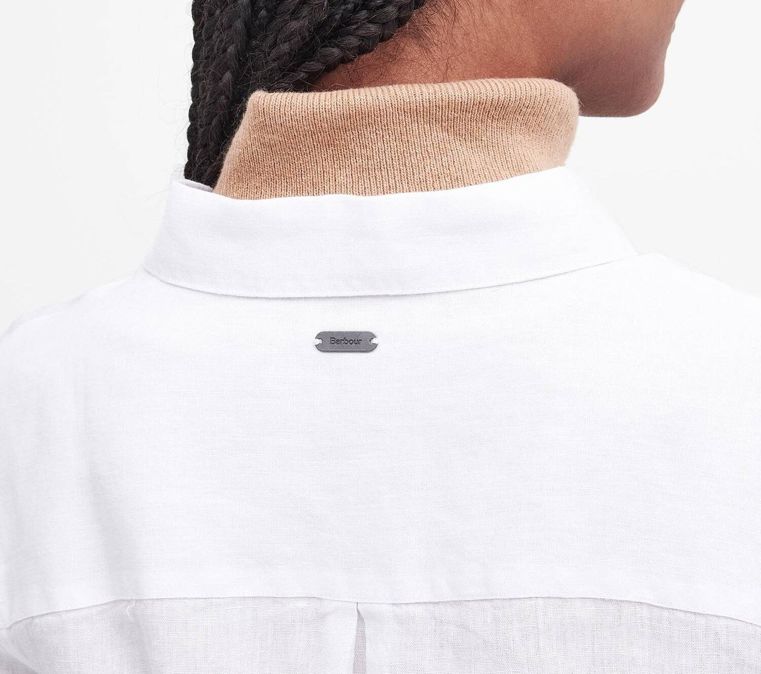 Barbour Marine LSH1315 camicia donna white lino