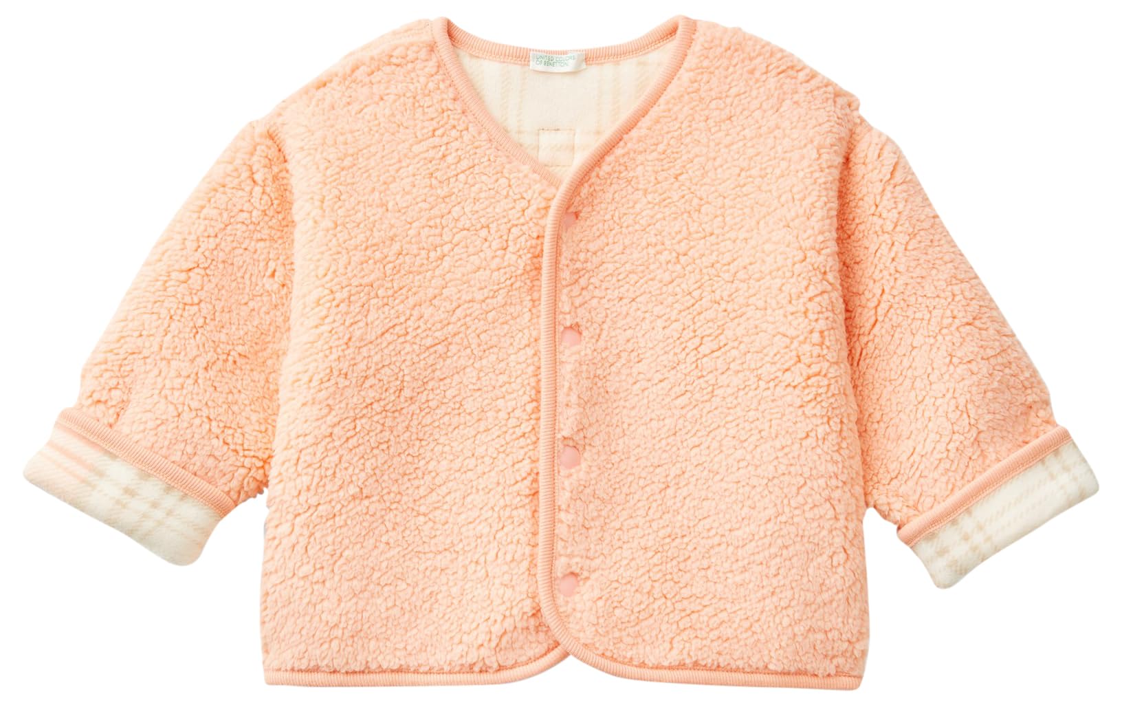 Benetton Cardigan Bomberino Pelliccia 62 Bimba