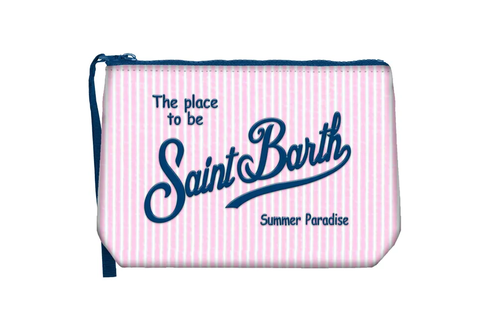 MC2 Saint Barth Aline Seersucker 00376L pochette rosa cotone