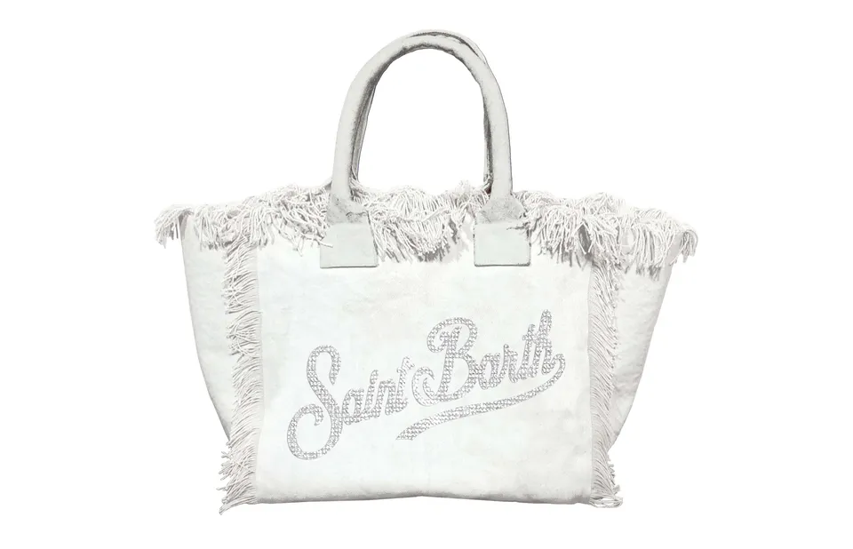 MC2 Saint Barth Vanity 02571L borsa bianca strass