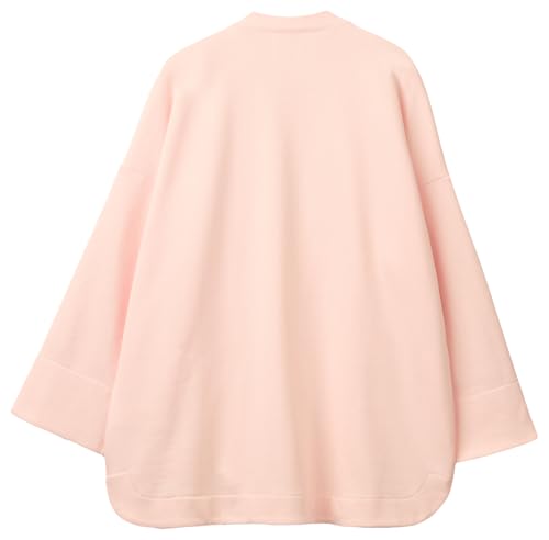 Benetton 3WNW3M08H Giacca Felpa Donna Rosa Cuore