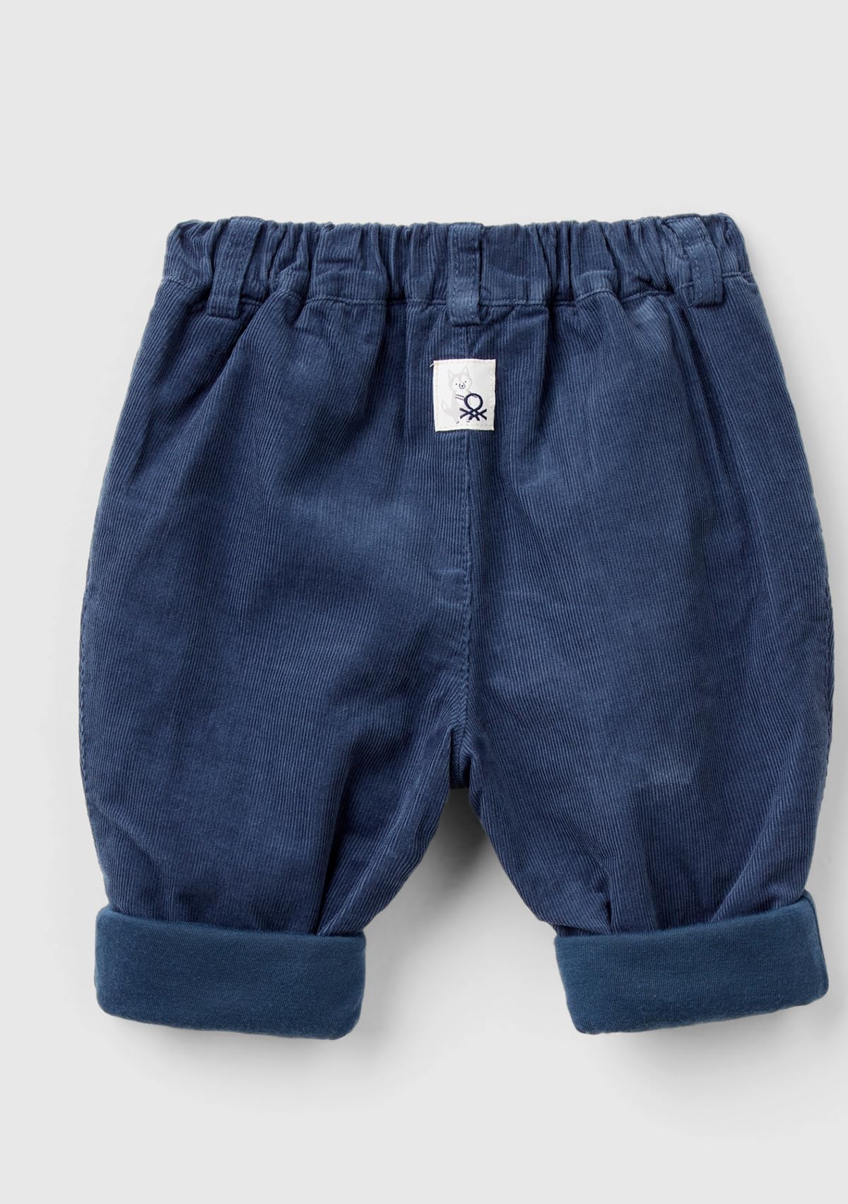 Benetton Pantaloni Bimbo Velluto 74 Blu