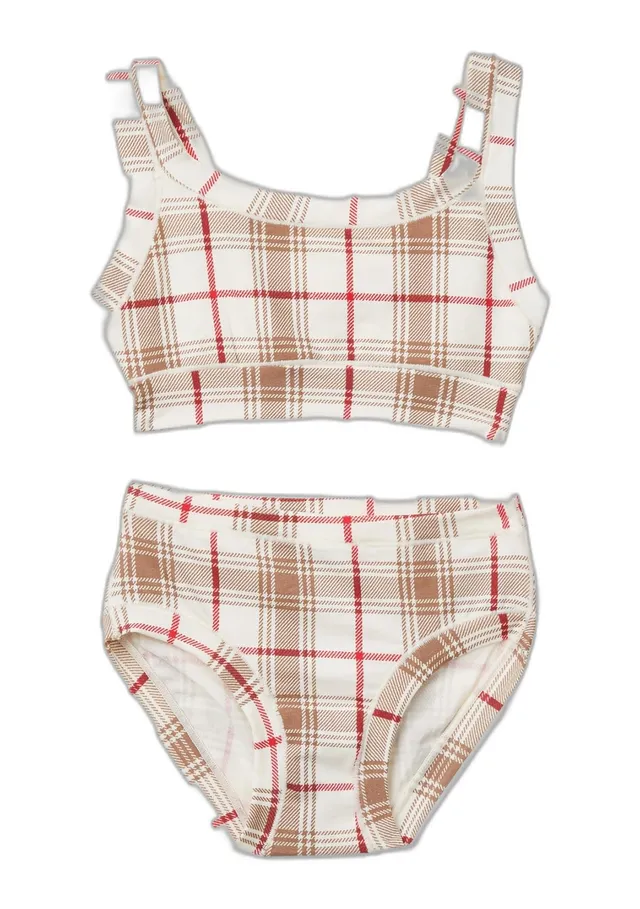 Benetton 3LFC0K02H set intimo bambina brassiere+slip 160