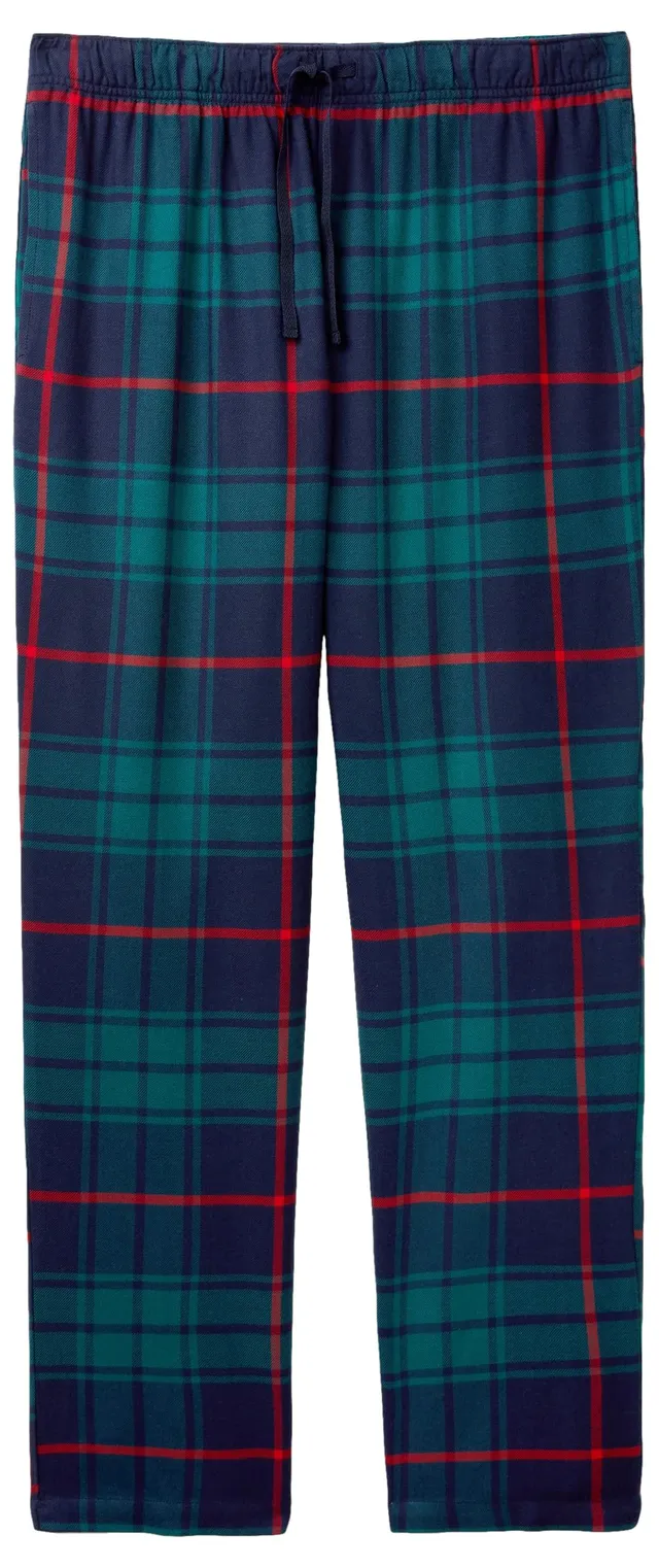 Benetton Pantalone Pigiama Uomo Flanella M Blu