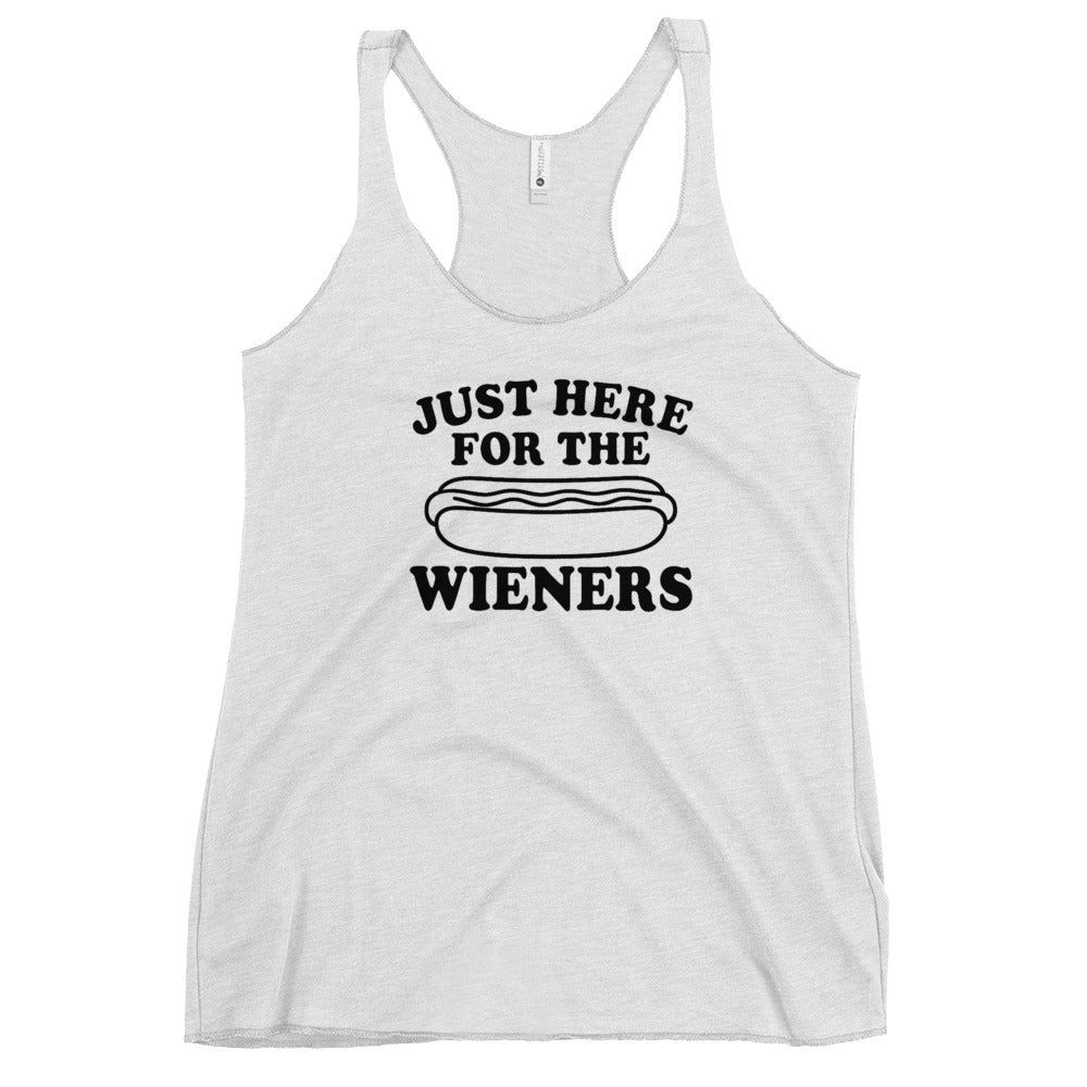 Pure Trash Just Here For Wieners canotta donna nera