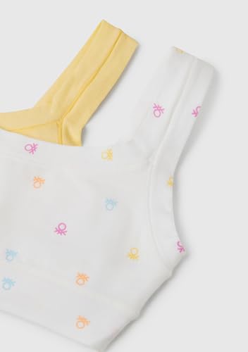 Benetton Reggiseno Bambina 130 Bipack in Cotone Organico