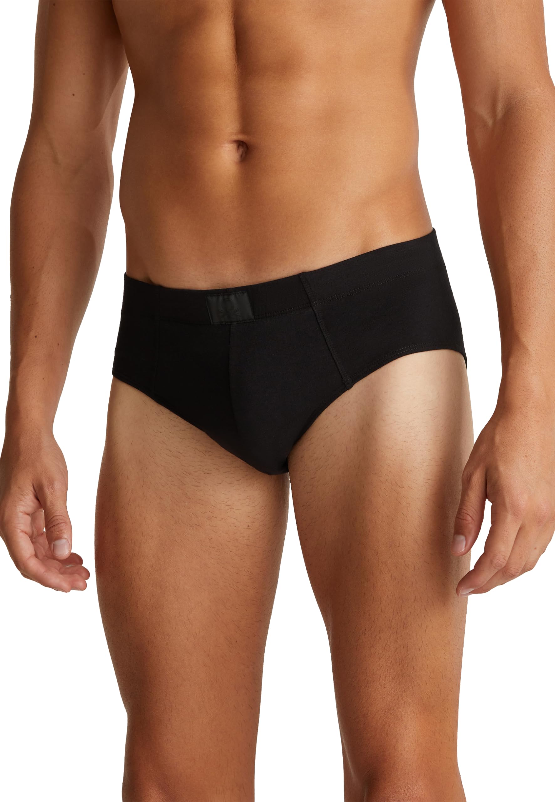 Benetton Slip Uomo Classico Grigio Jersey Taglia M