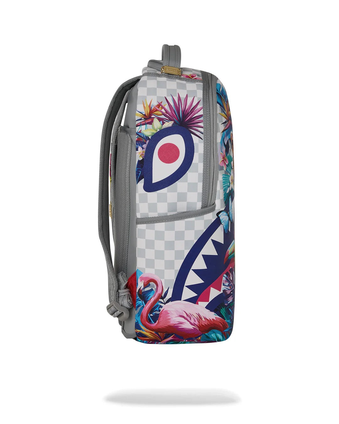 Sprayground Cream Flowering Jungle Shark zaino grigio PVC