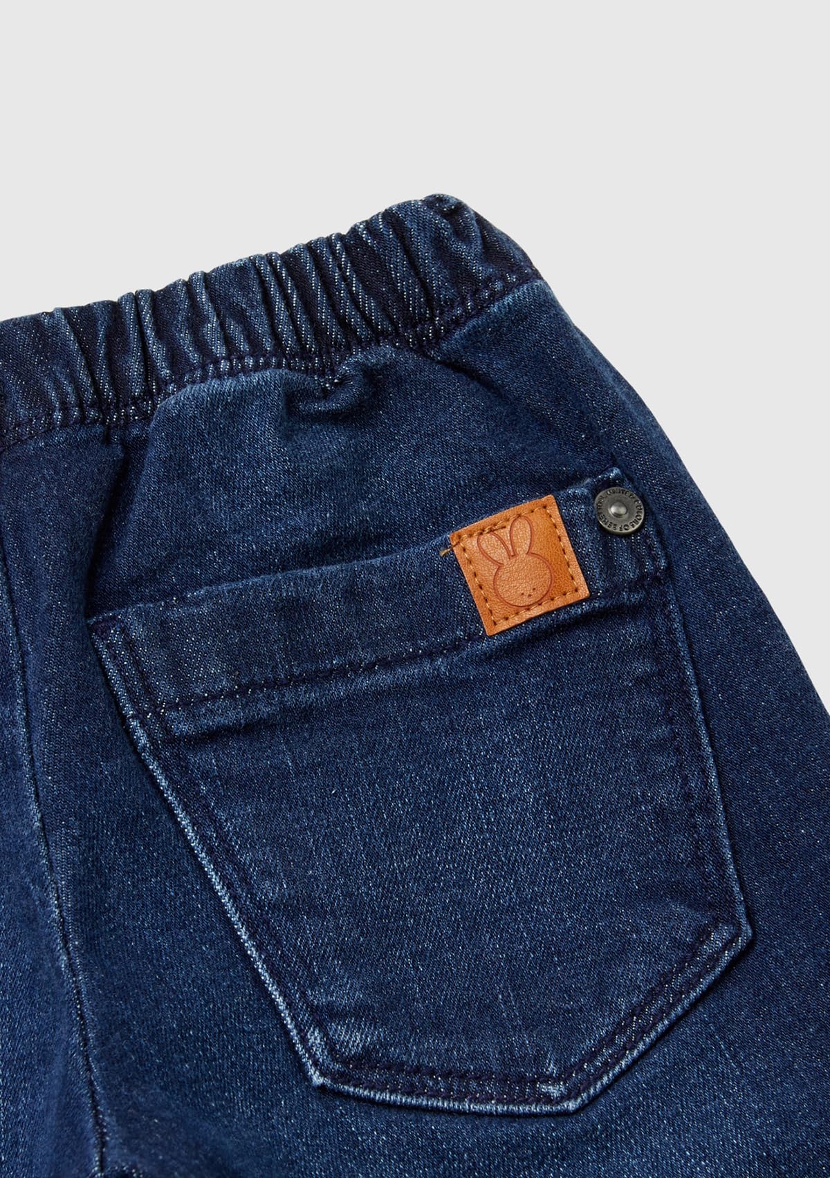 Benetton Pantaloni Bimbo Denim Stretch 12 Mesi con Tasche