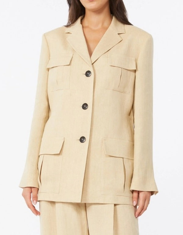Max Mara Adesso MSTADESSO Giacca Lino Coloniale