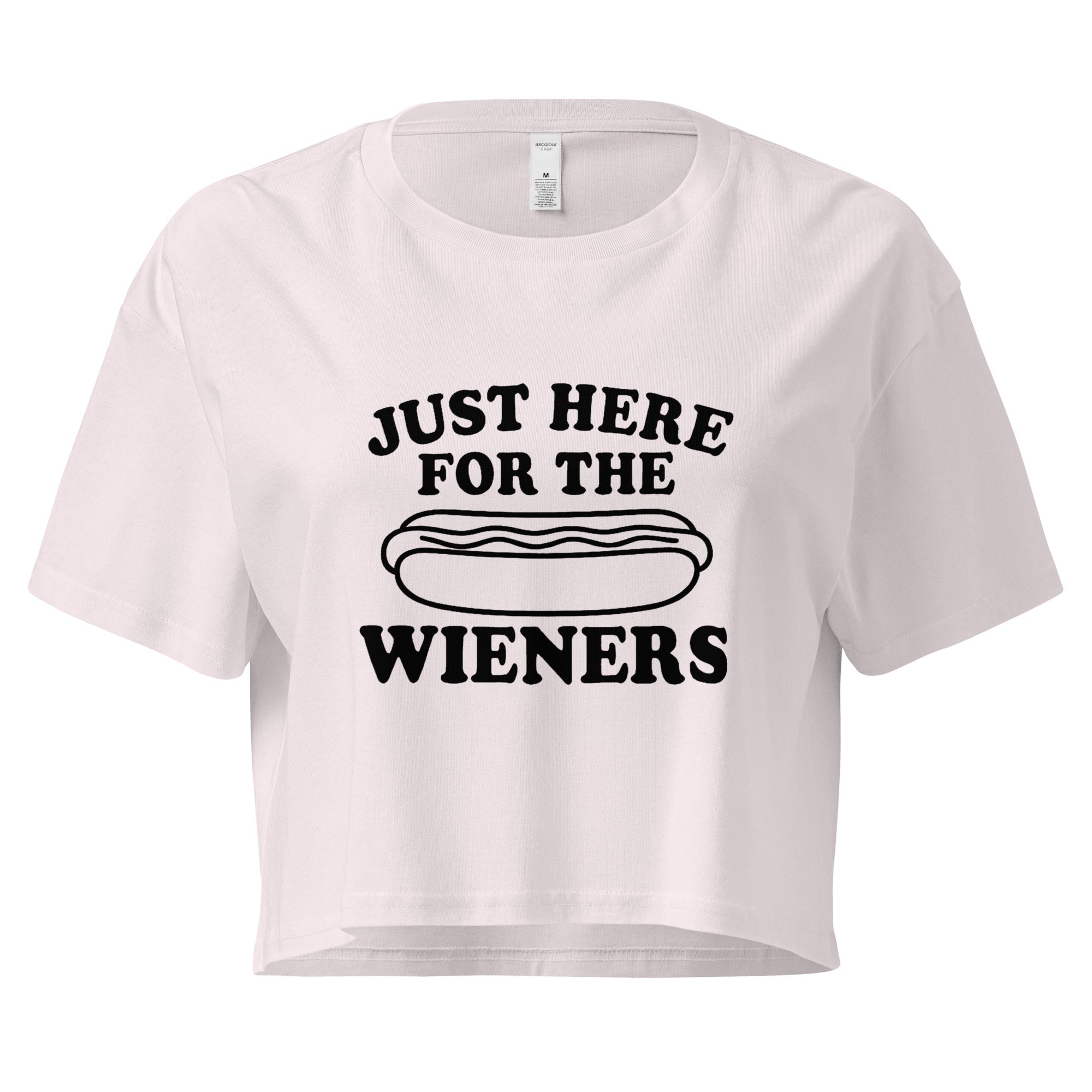Pure Trash Womens T-Shirts Wieners crop top donna cotone