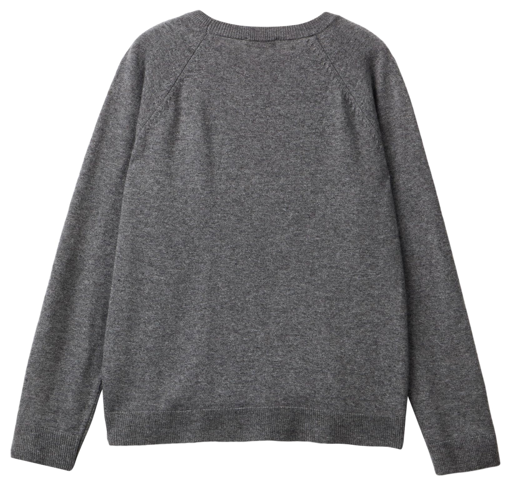 Benetton Maglia Donna Girocollo Lana Cashmere Manica Raglan