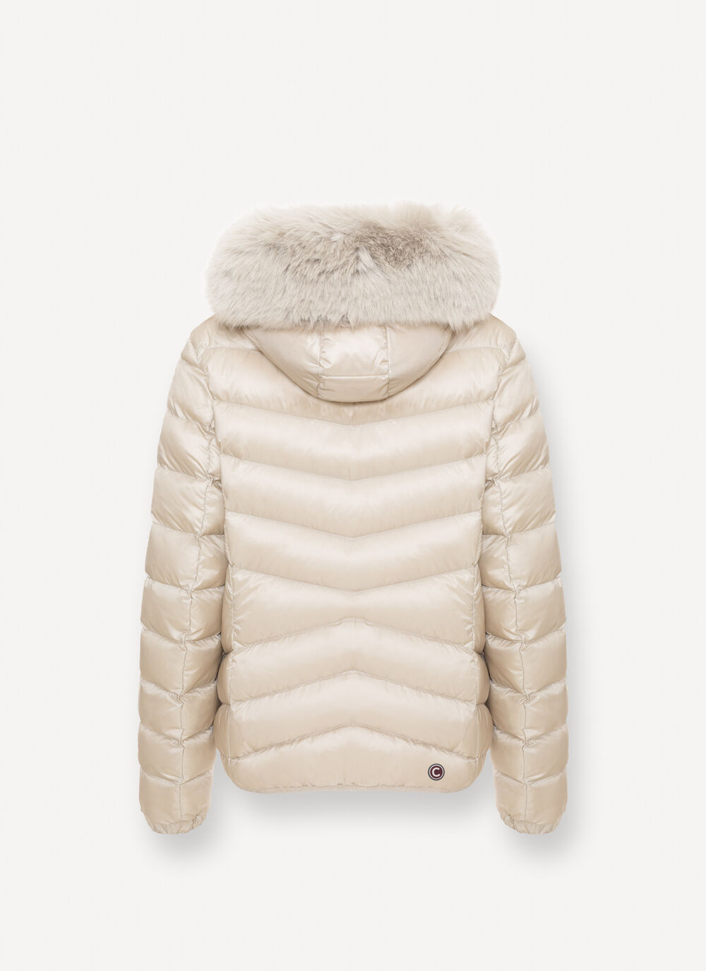 Colmar Icon 22000019E Piumino Donna Bianco Nude Cappuccio