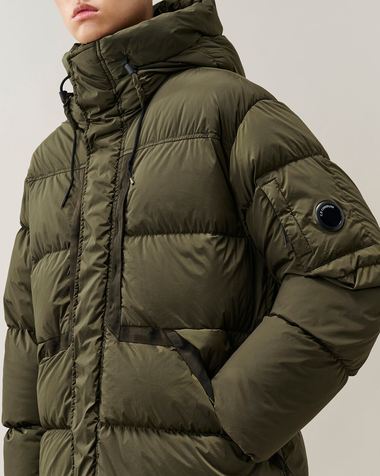 C.P. Company Nycra-R Lens Piumino Uomo Ivy Green