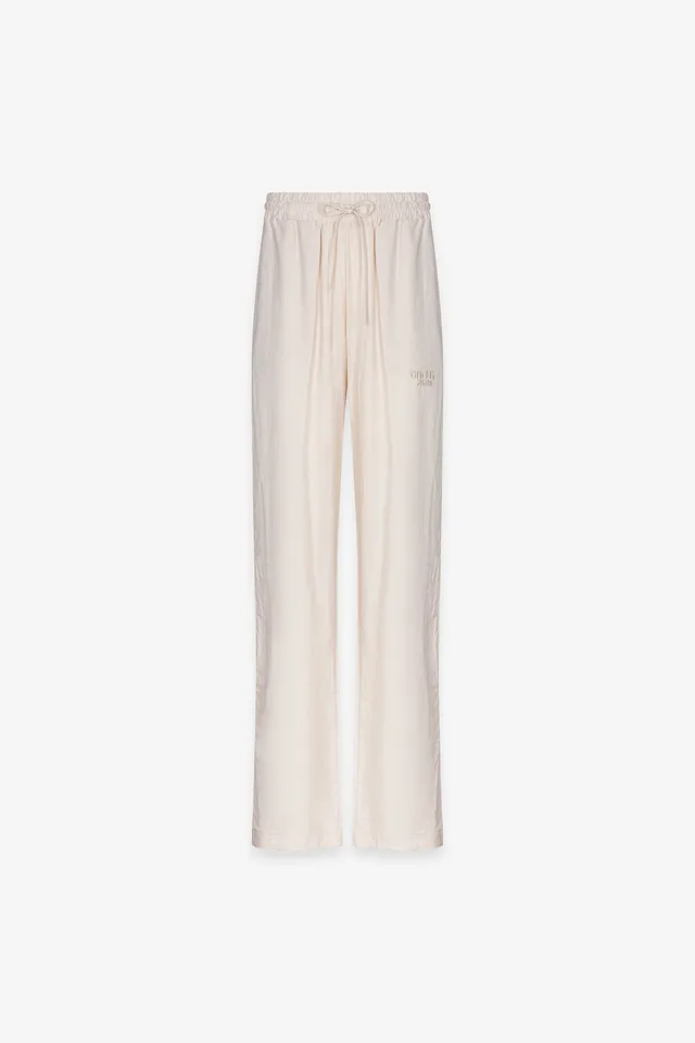 Gaelle Paris GAABW10026 Pantalone Donna Avorio Lino