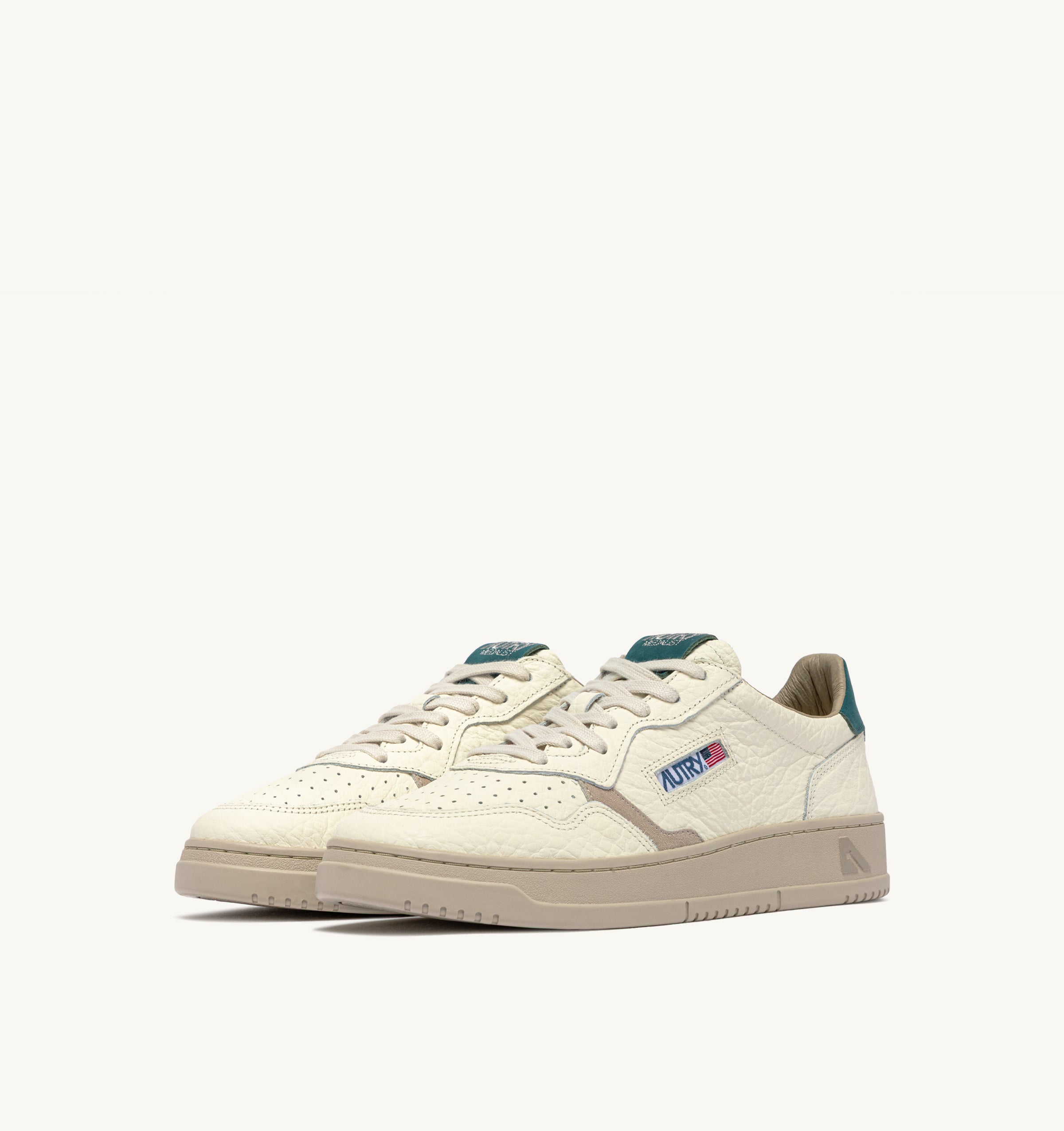 Autry AULM-NE18 Medalist Low sneaker white dark sea uomo