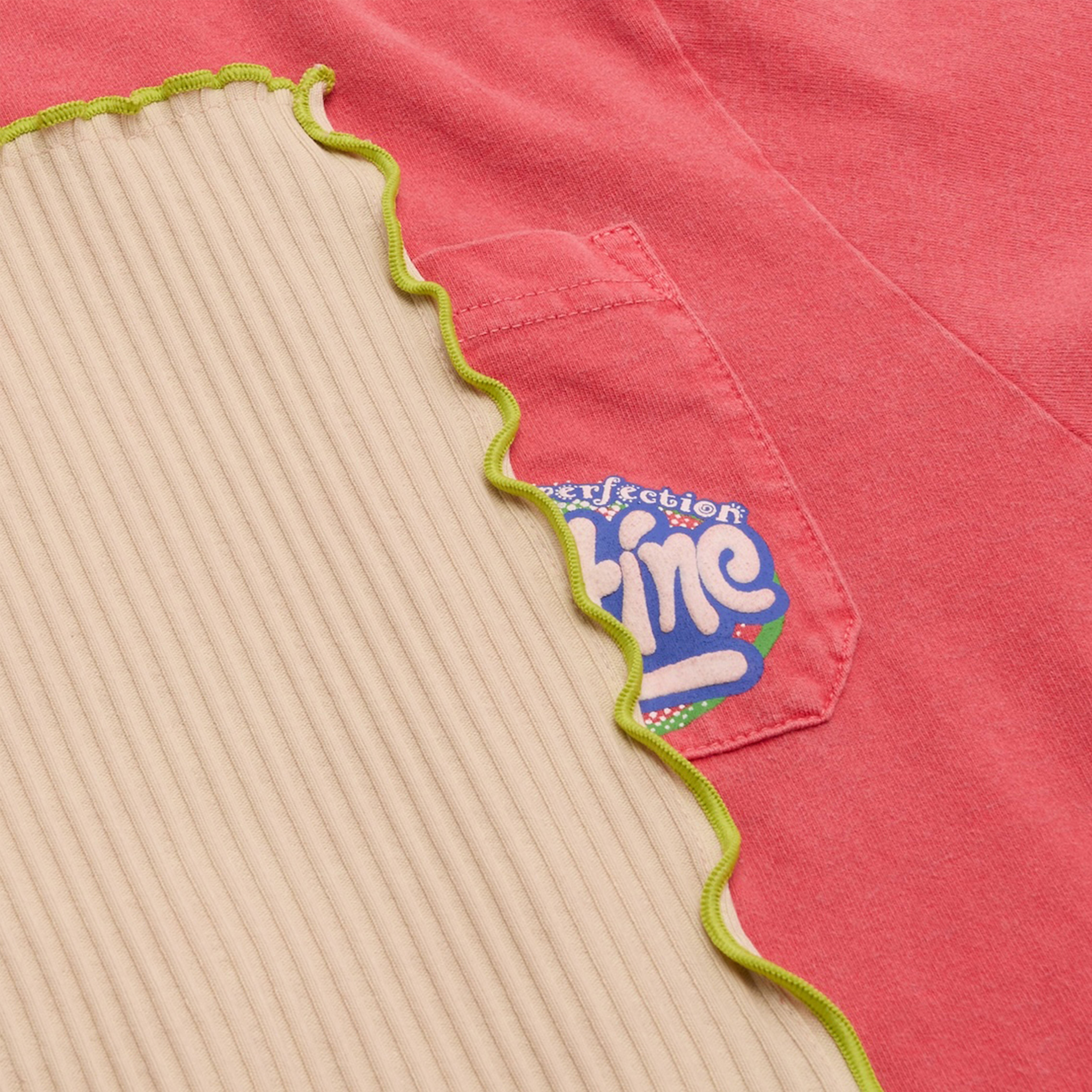 Martine Rose Window T-Shirt maglietta rosa oversize
