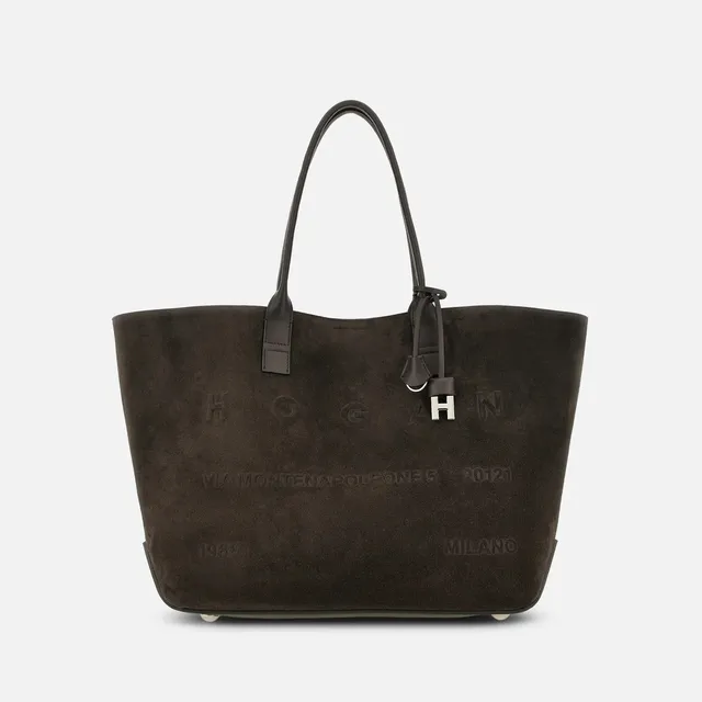 Hogan Address KBW01TA3300UGMS808 borsa shopping marrone