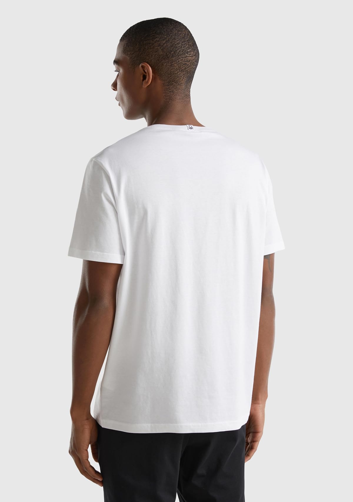 Benetton Pigiama Uomo T-Shirt S Bianco 101 Jersey