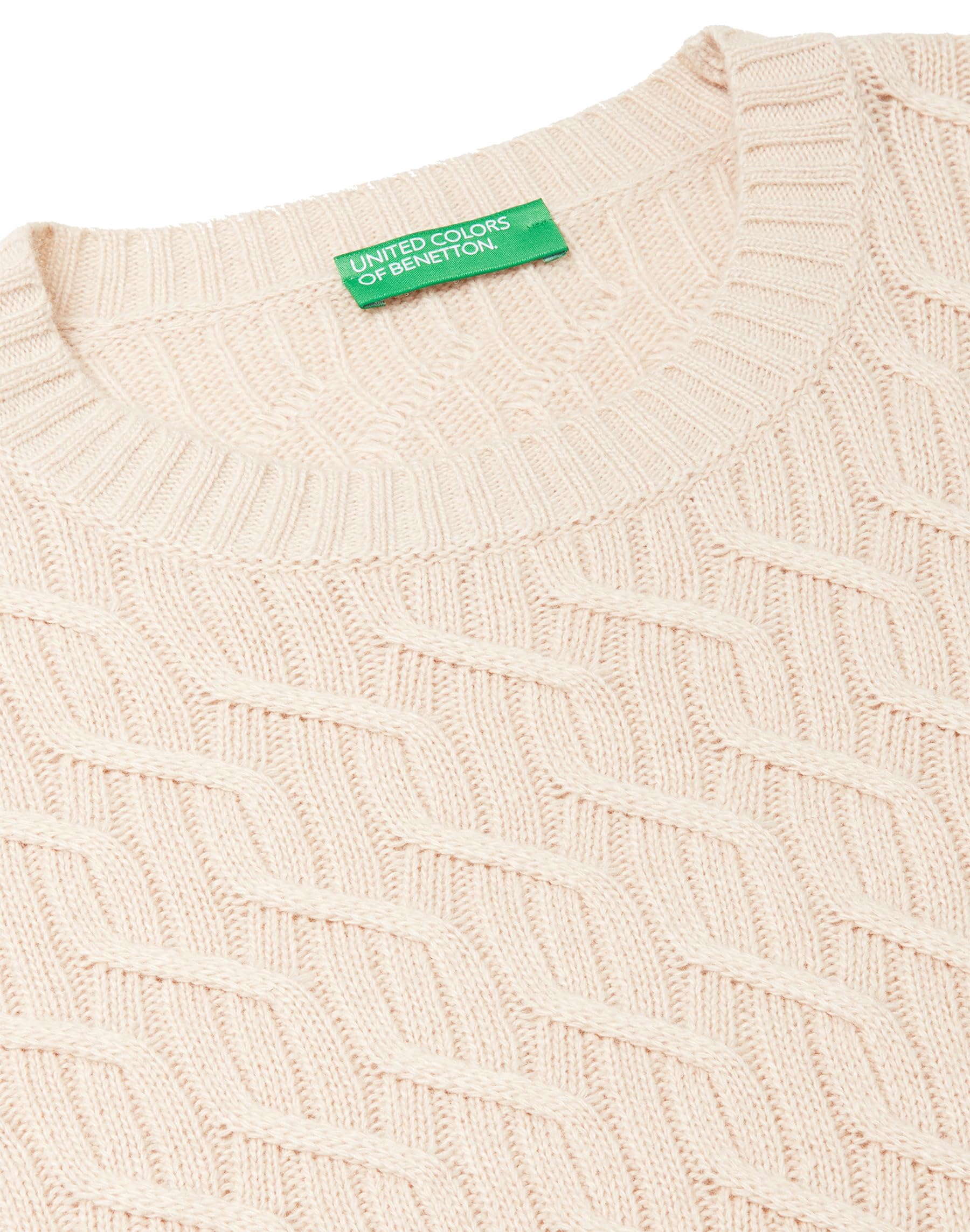 Benetton Maglieria Maglia Girocollo Uomo M Trecce
