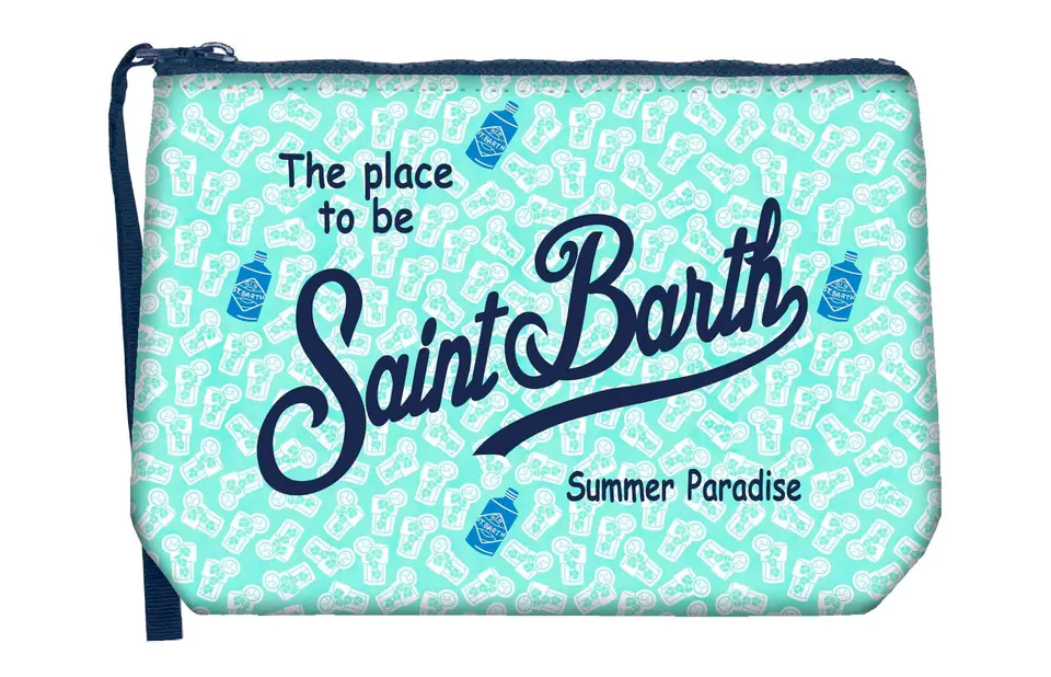 MC2 Saint Barth Aline 07699L pochette verde acqua scuba