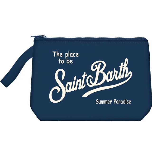 MC2 Saint Barth Aline Nylon L pochette Navy 28x20 cm