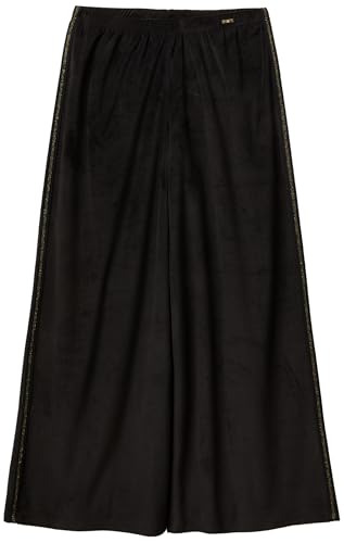 Benetton 3jqa3f04w Pantaloni Donna Nero ciniglia