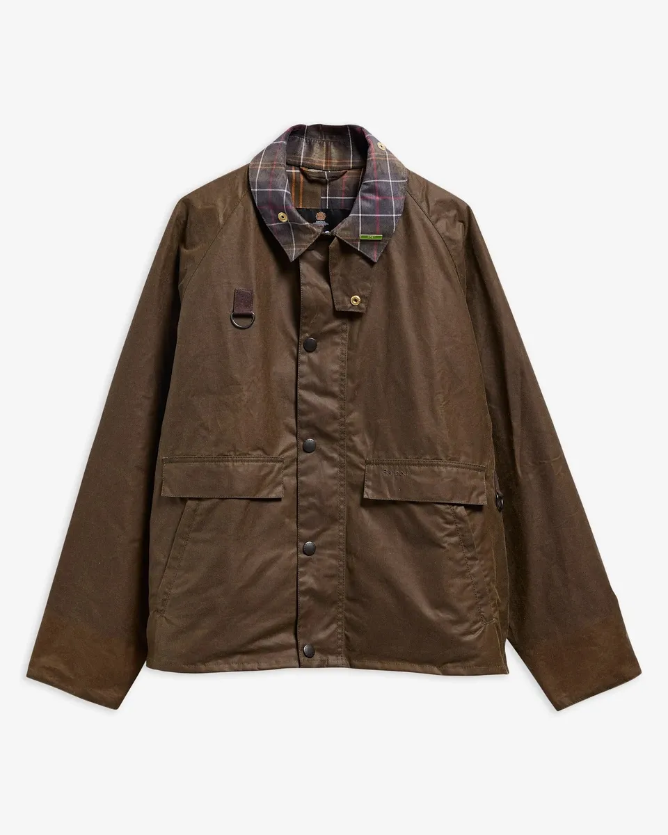 Barbour Spey Icons giacca cerata beech cotone uomo