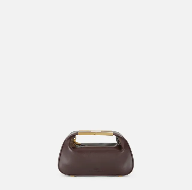 Elisabetta Franchi BS07A62E Borsa hobo cacao ecopelle