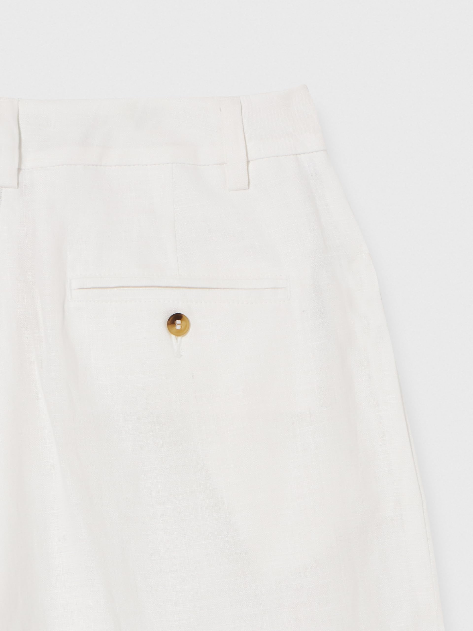Benetton 4AGHDF05W Pantaloni Donna Lino Vita Regular