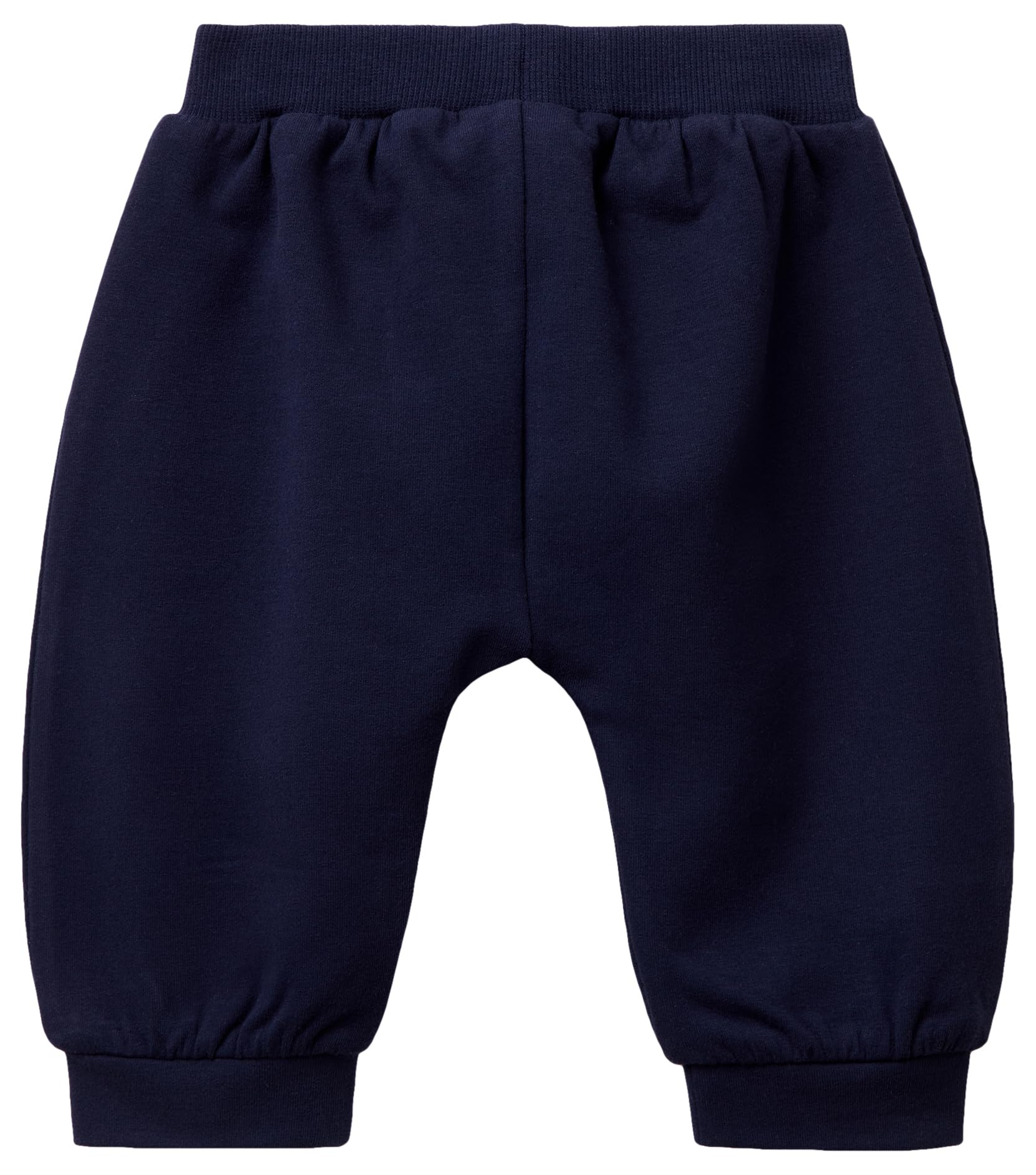 Benetton Pantaloni Tuta Bimbo Felpa Cotone Organico Vita Elastica