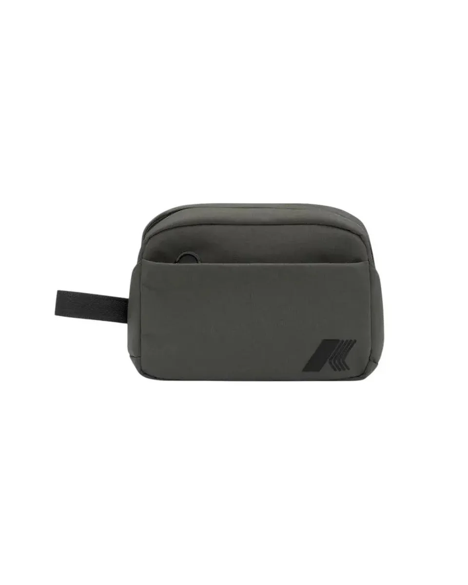 K-Way Travis K81437W Beauty Case Green Blackish Nylon