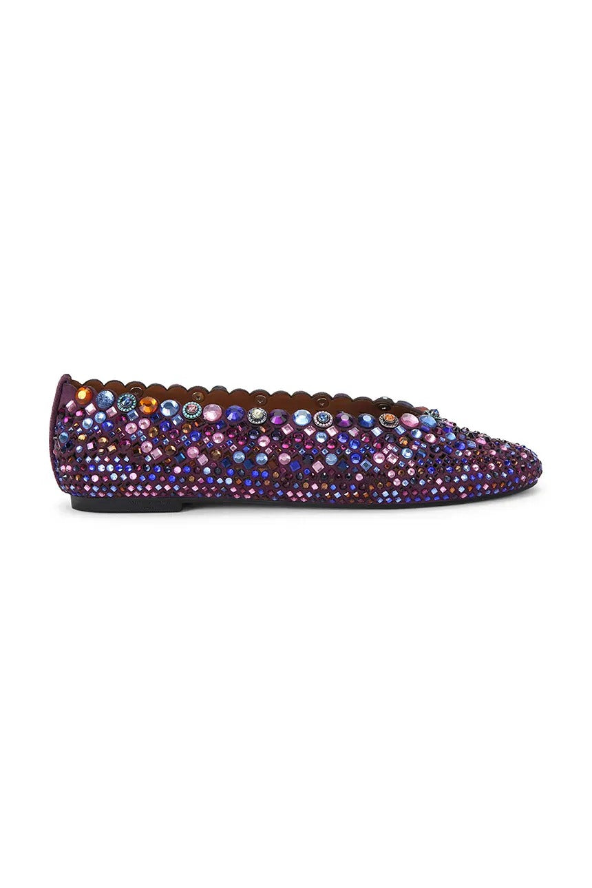 Kurt Geiger Jewel 5807990209 ballerina viola cristalli