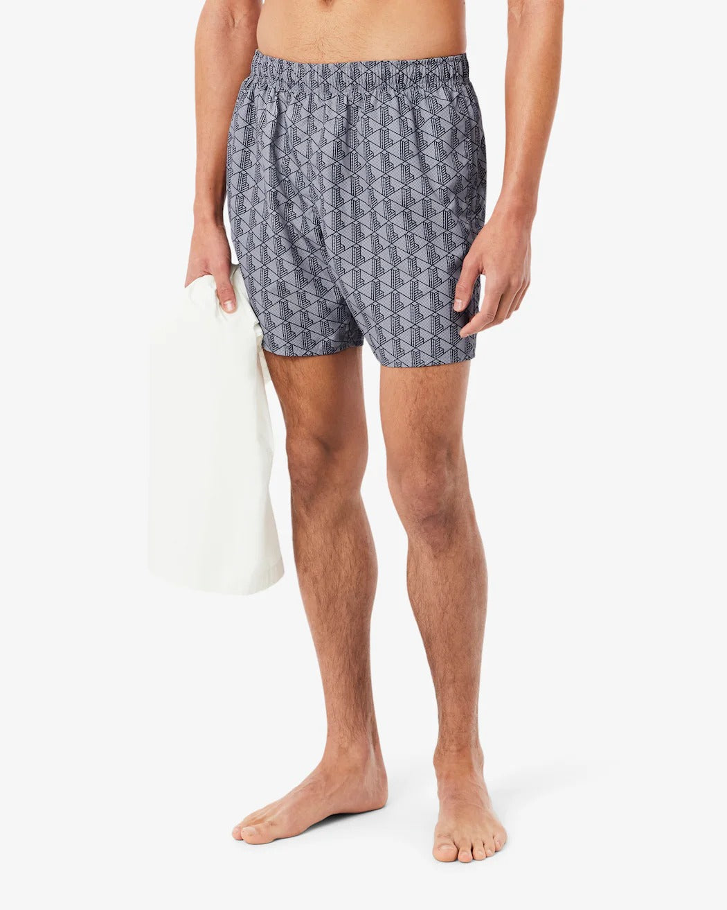 Lacoste MH9086 costume boxer uomo Gris Fonce jacquard