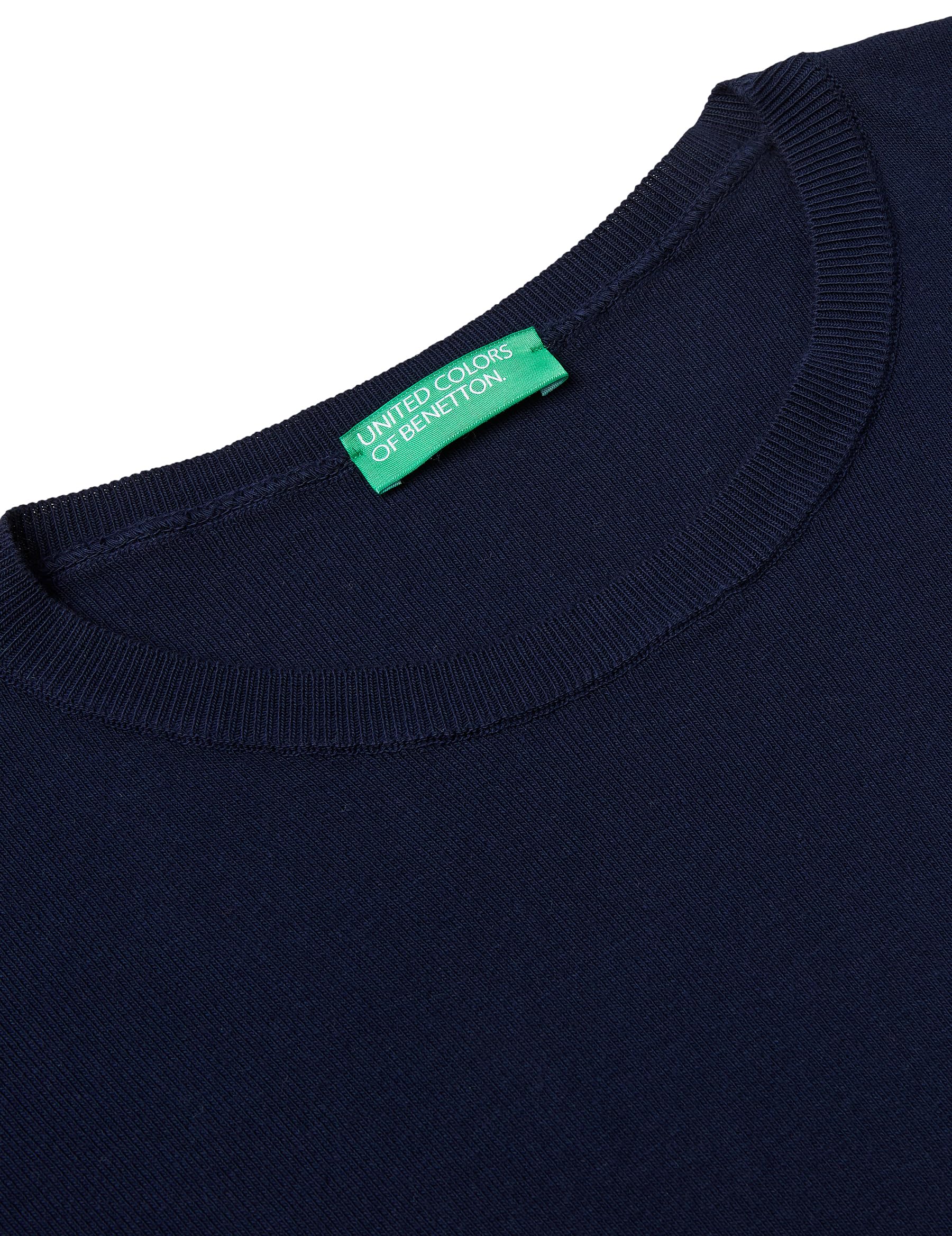 Benetton 1091D10D7 maglione donna scollo barca over arancione