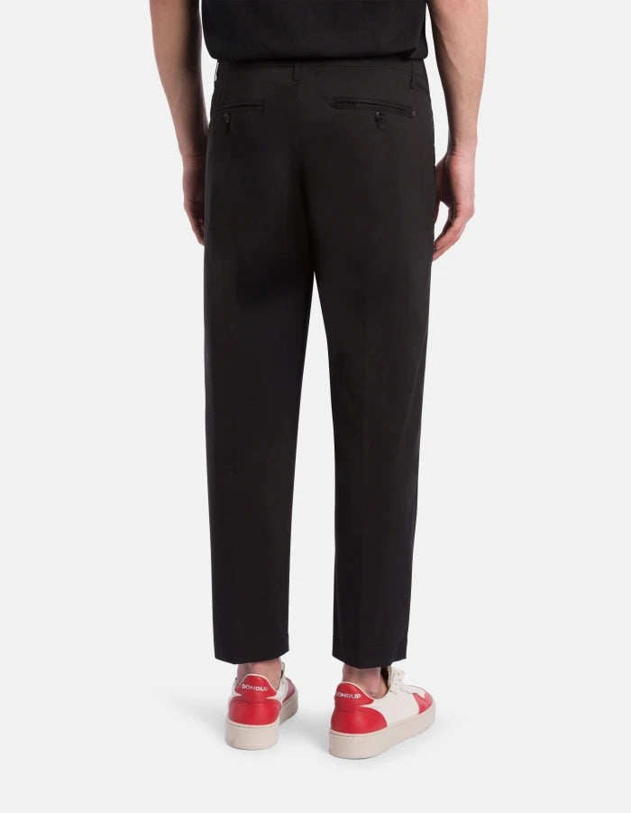 Dondup Ben UP630 PS0020U pantalone nero carrot cotone