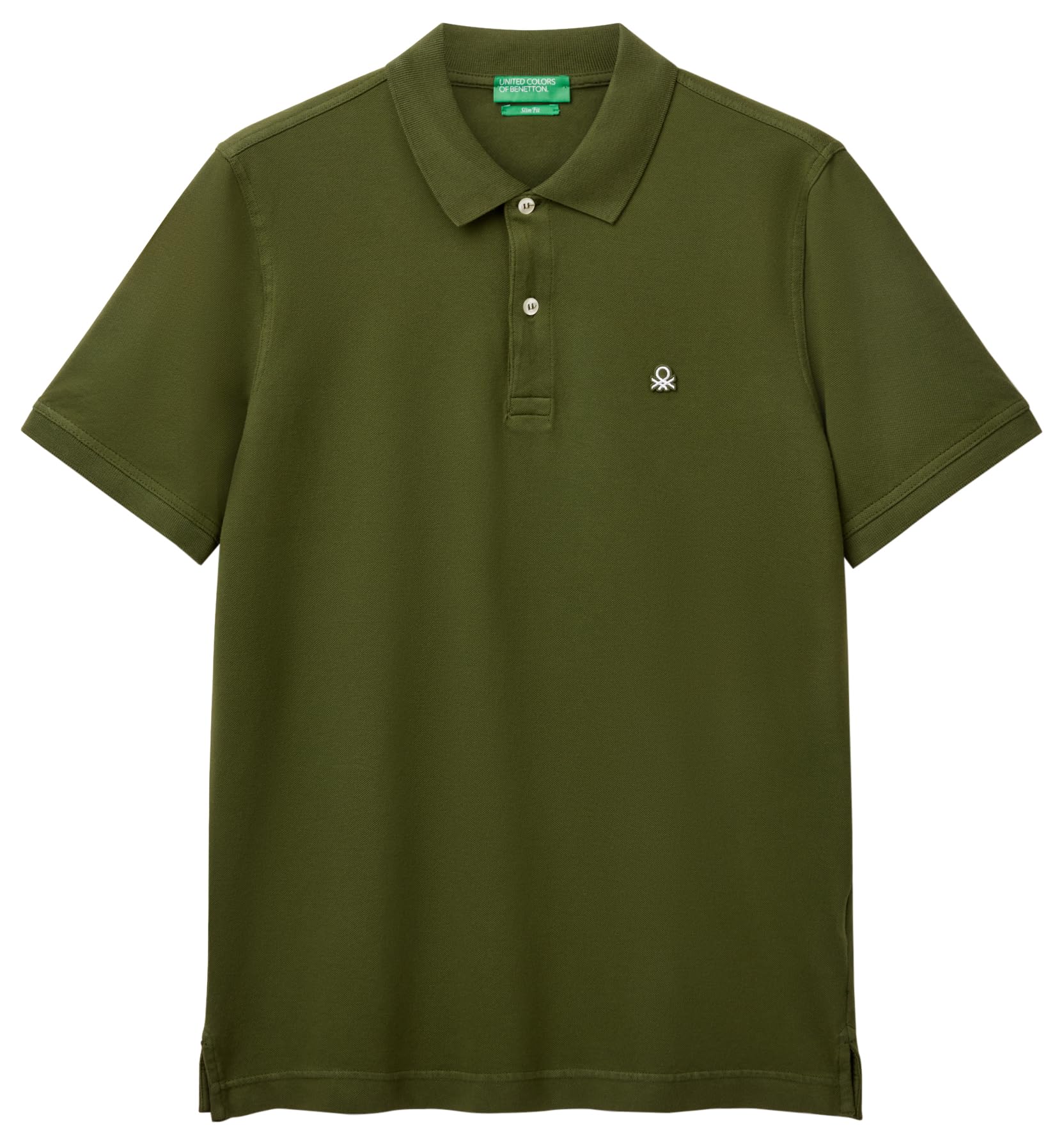 Benetton Polo Donna Manica Corta Slim Logo