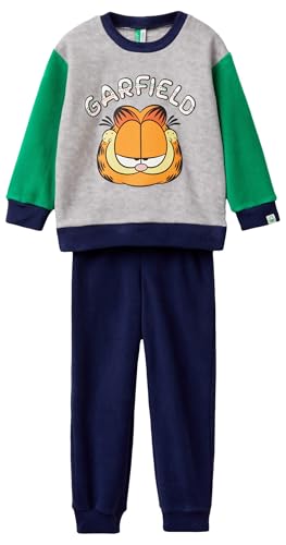 United Colors of Benetton 3JA40P07V pigiama pile Garfield grigio