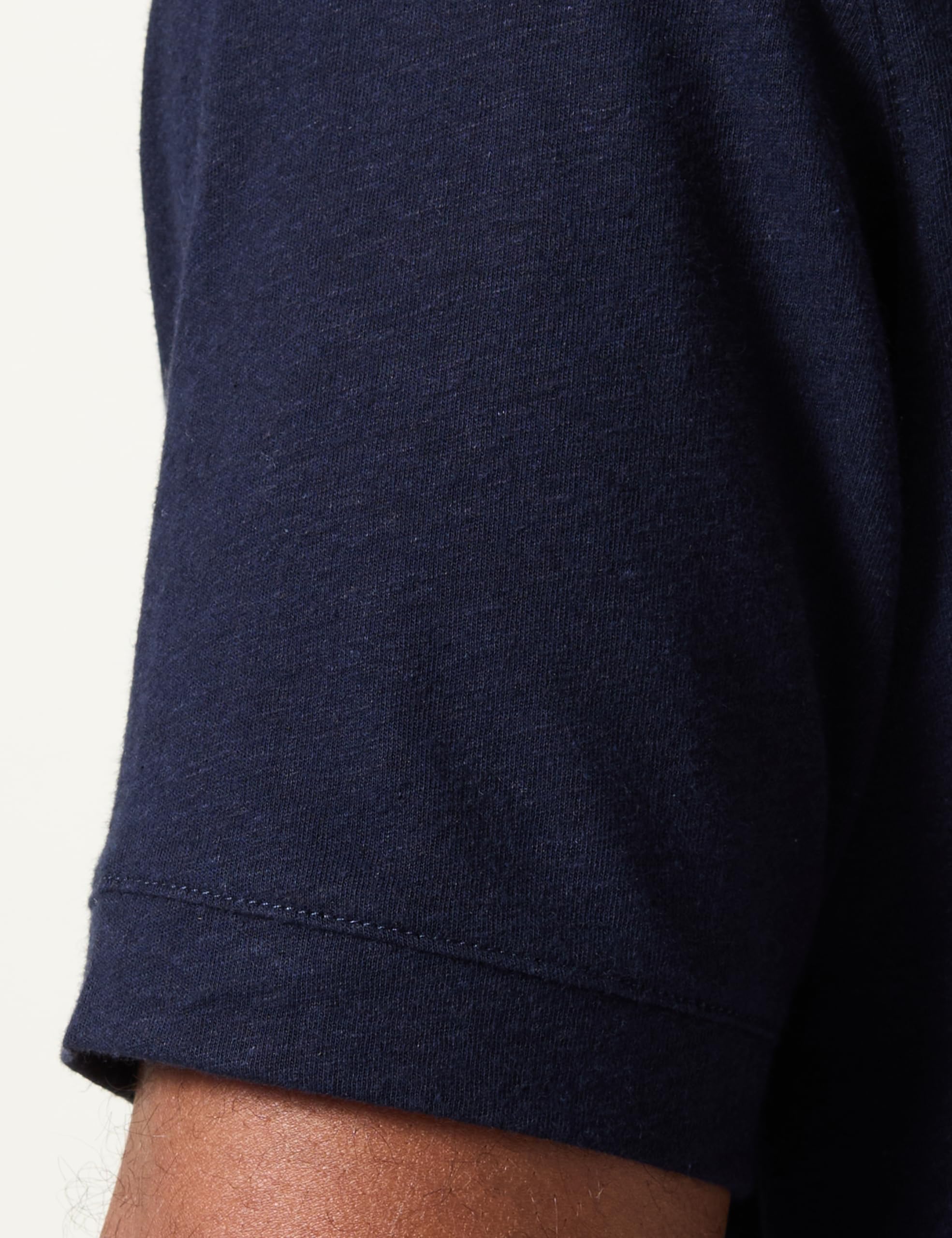 Benetton Serafino T-Shirt Maglietta Misto Lino Relax