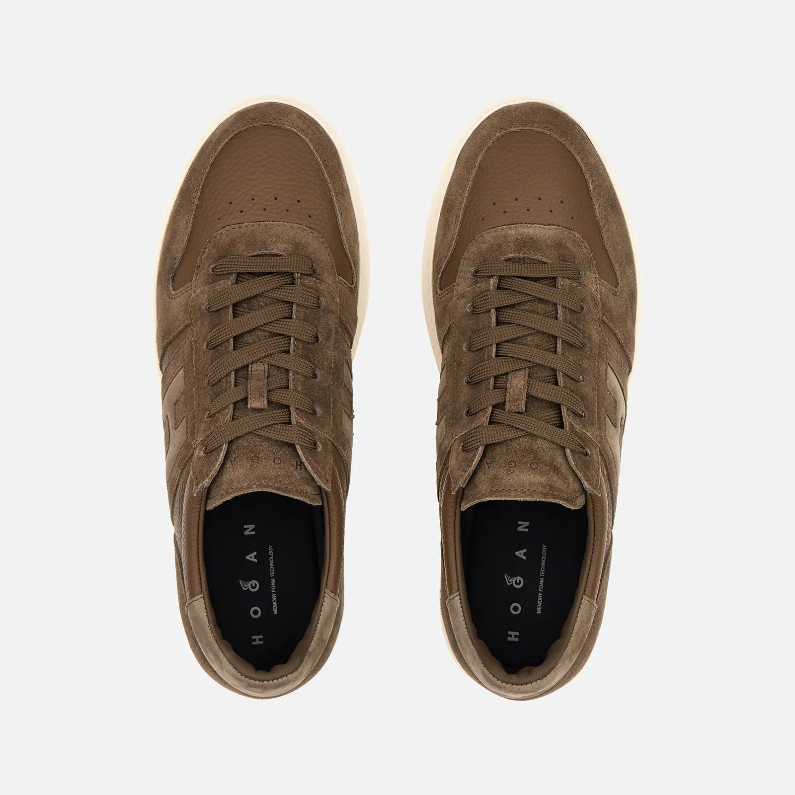 Hogan H-TV HXM6680FZ00VG Sneakers Verde Pelle Uomo