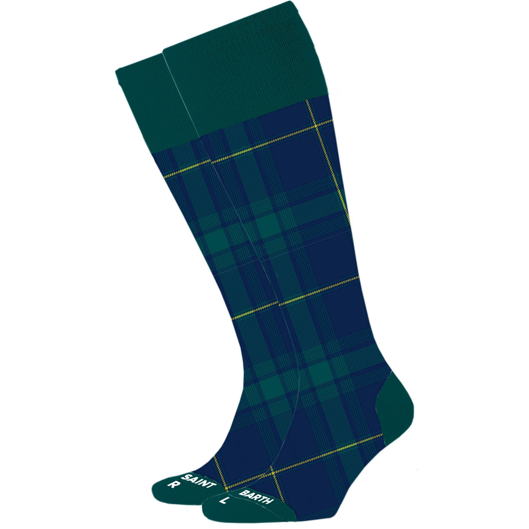 MC2 Saint Barth Sox N 01753M Calzini Tartan Navy Verde
