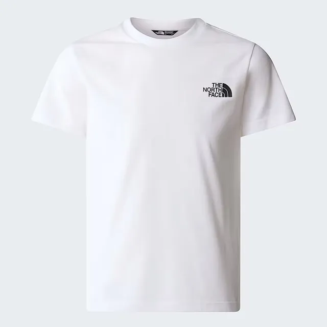 The North Face Simple Dome NF0A87T4 t-shirt bimbi bianco