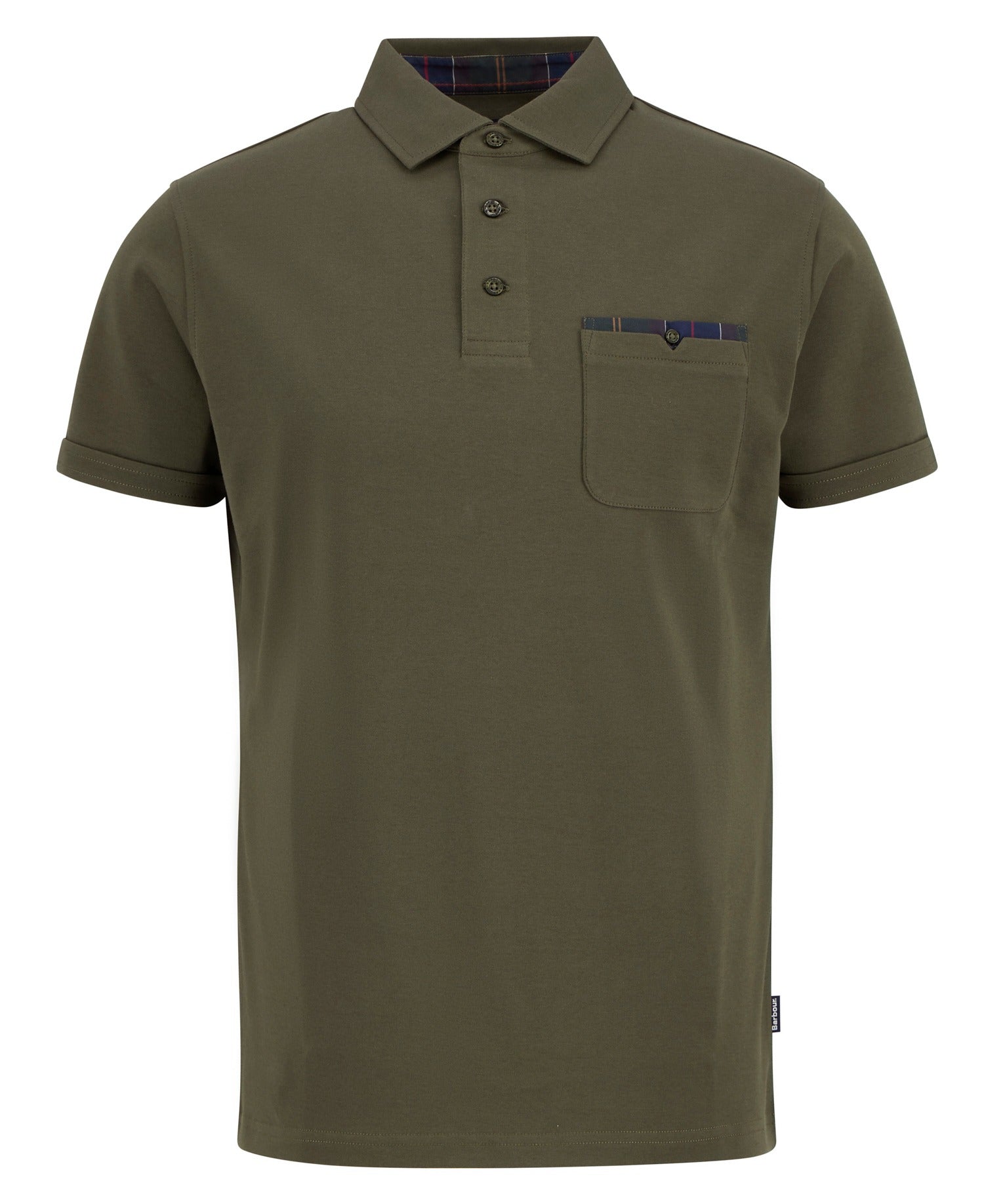 Barbour MML1496 CorPatch polo uomo cotone Dark Olive