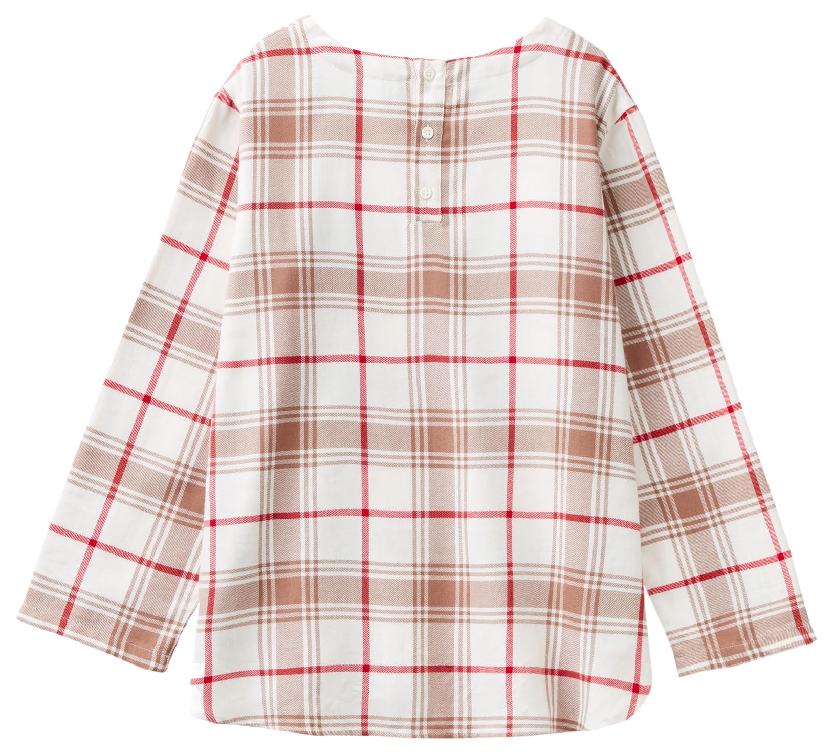 Benetton maglia pigiama donna flanella tinto filo taglia L