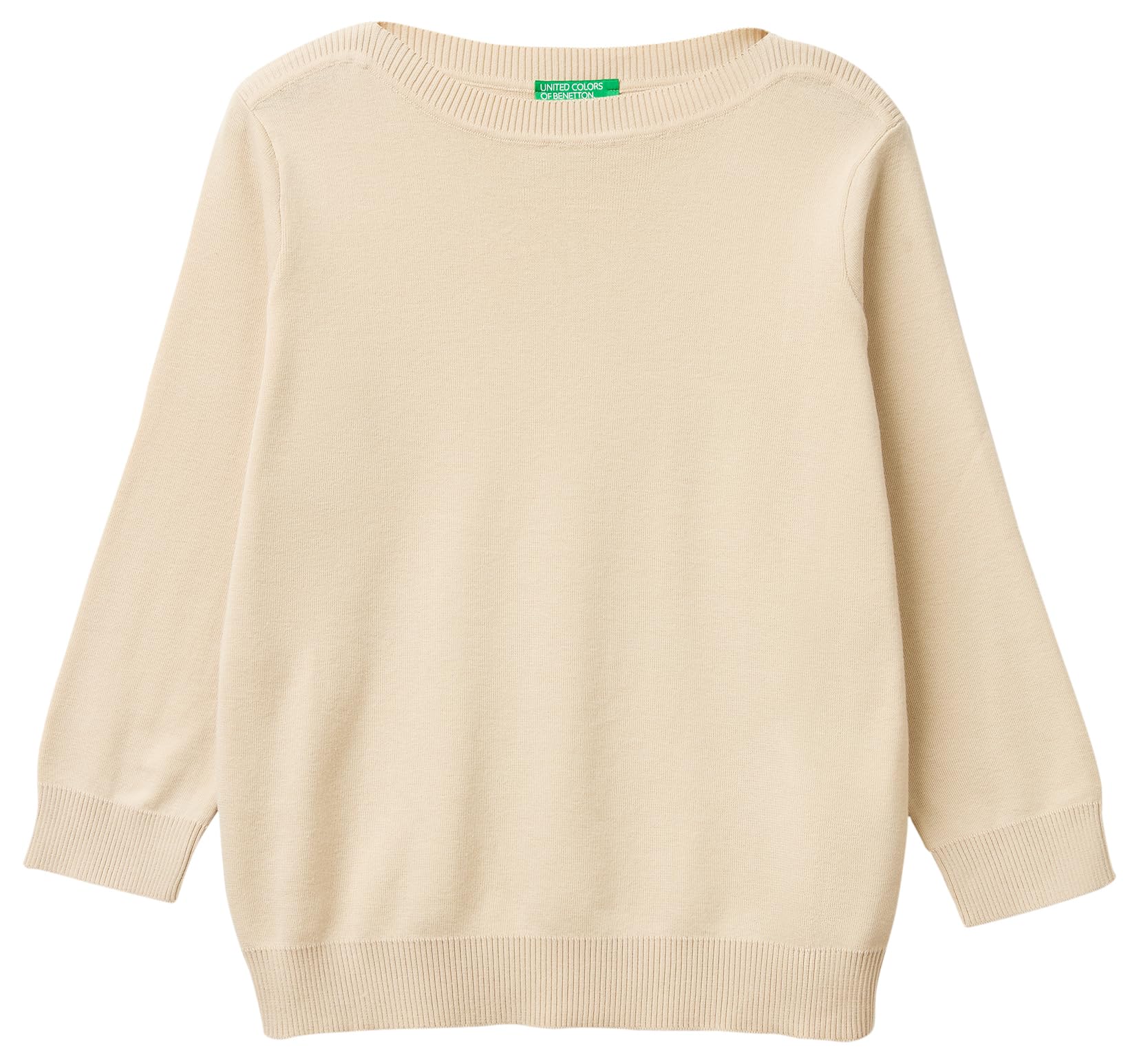 Benetton Maglieria Barca Maglia Donna 3/4 Tinta Unita