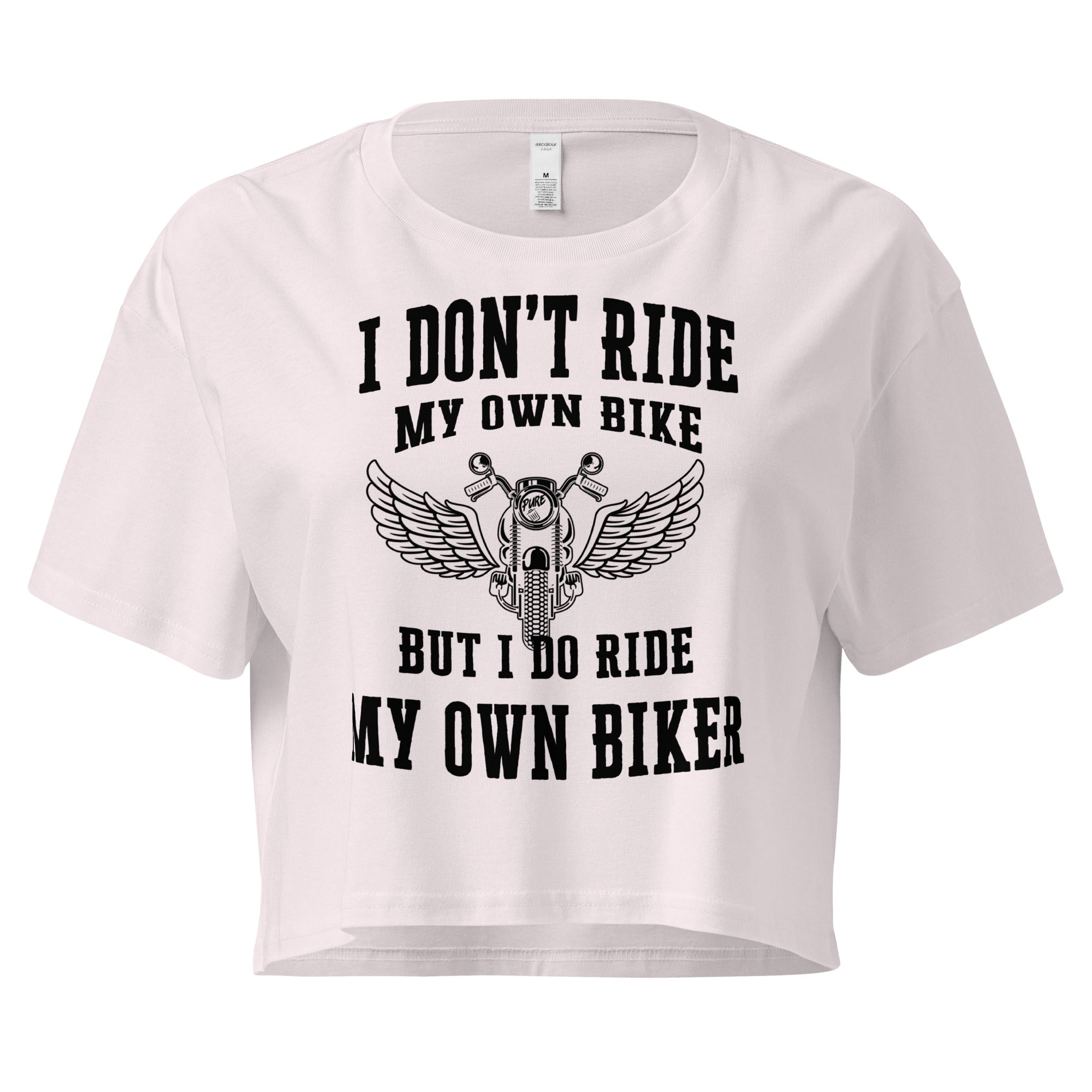 Pure Trash I Don't Ride Crop top donna cotone corto