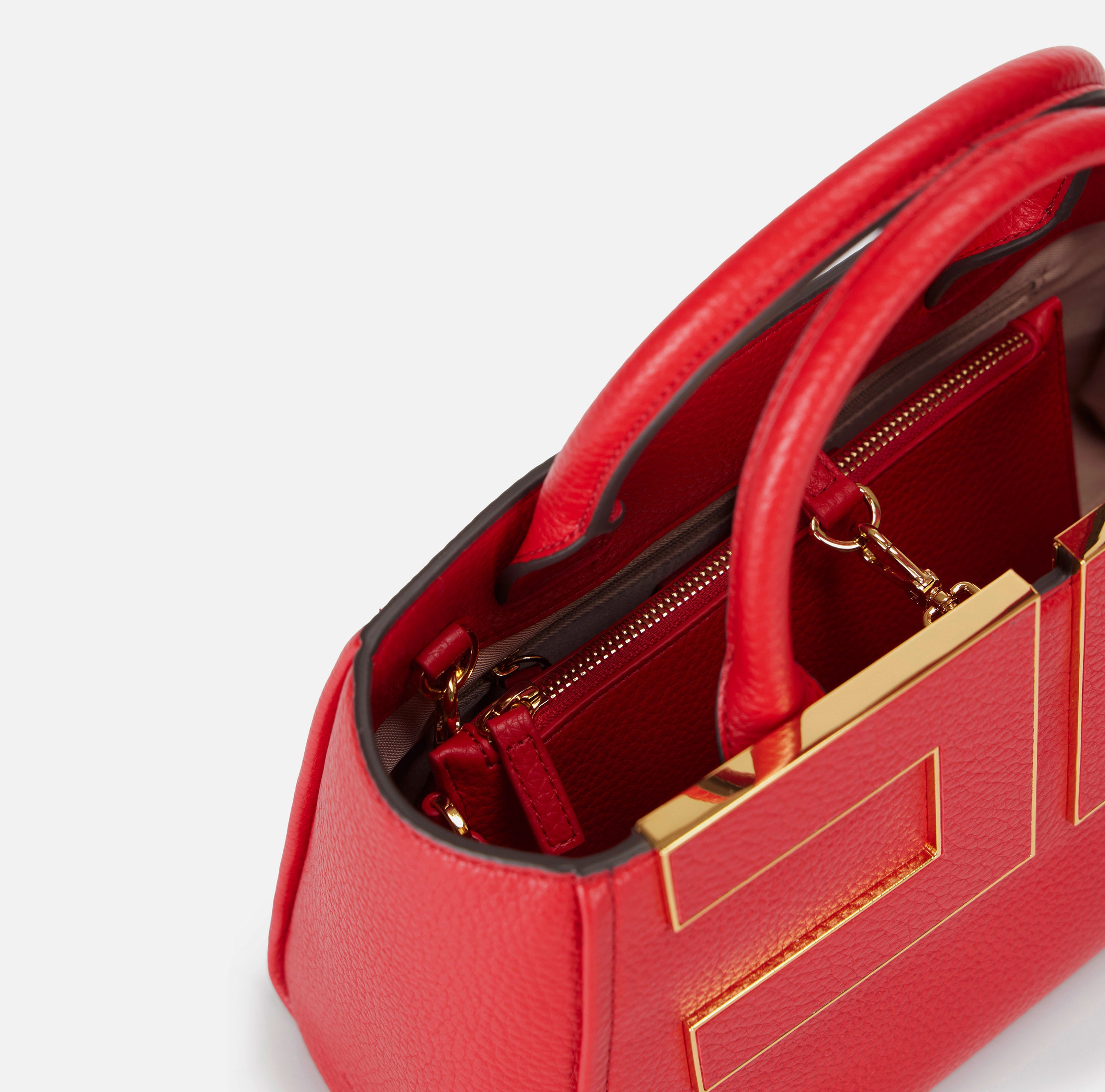 Elisabetta Franchi BS06A66E2 tote donna Red Passion ecopelle
